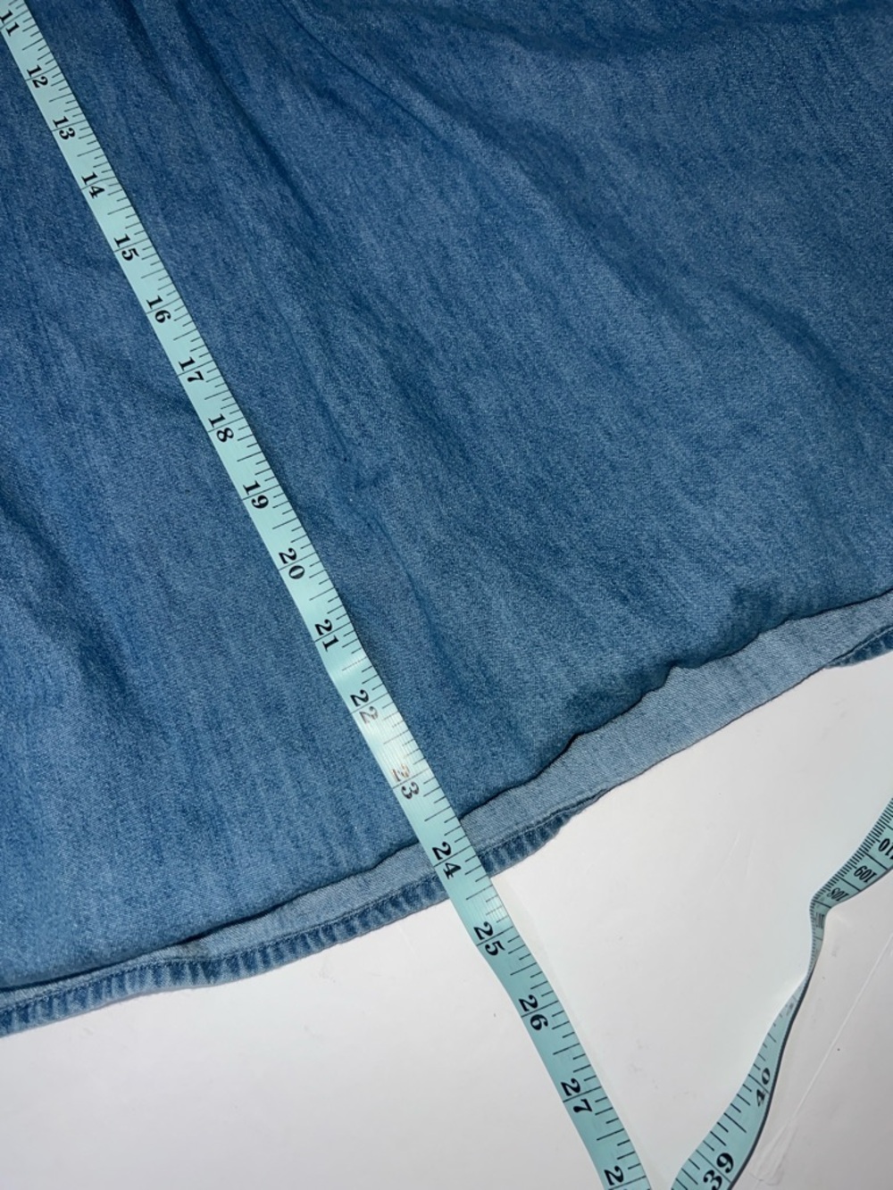Zara Blue Denim Dress with Multicolor Embroidery Girls 7 - Picture 10 of 10